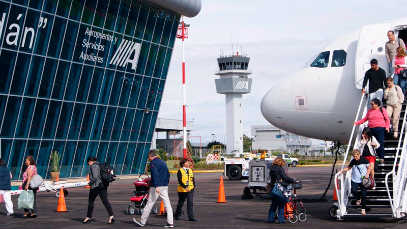 De enero a abril de 2023 Red de Aeropuertos y Servicios Auxiliares incrementó 9.2% atención de pasajeros 