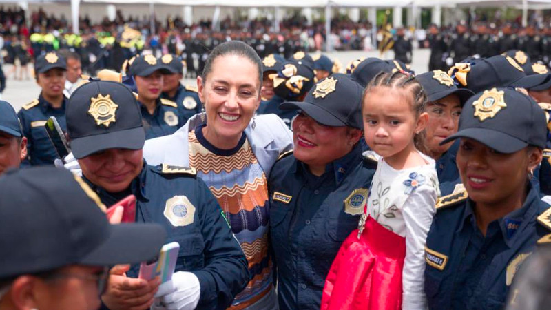 Mujeres policías de la CDMX tendrán 100% de sus prestaciones durante licencia de maternidad 