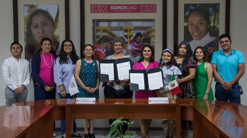 Signan convenio para combatir la violencia de digital y de género en la UAQ 