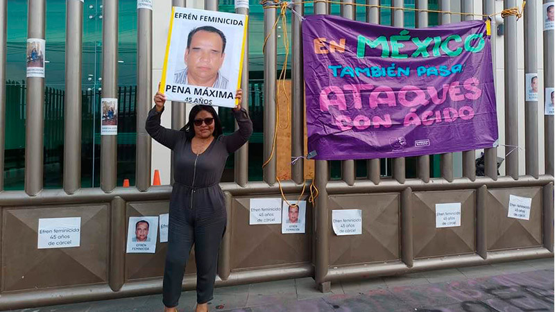 En Chalco, dictan 46 años de cárcel a sujeto que roció ácido a Carmen Sánchez 