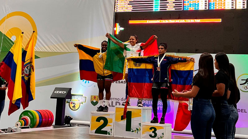 México gana 7 medallas en segunda jornada de Campeonato Panamericano de Halterofilia Sub-20 