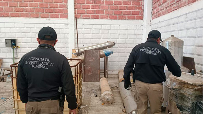 FGR Tlaxcala, desmantela un laboratorio de droga sintética