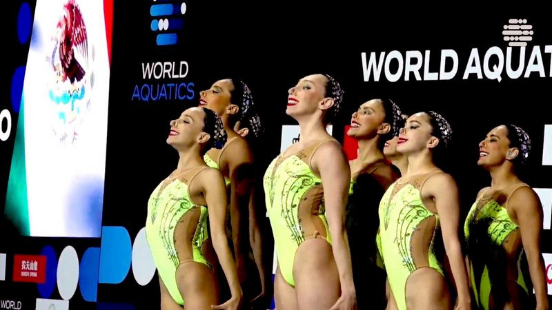 México obtiene histórica medalla de oro en Mundial de Natación Artística 