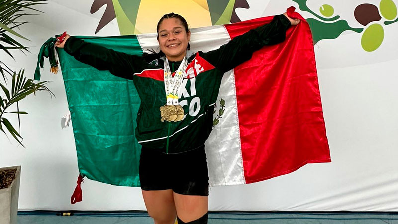 Con tres oros, Mariana García se corona en Campeonato Panamericano de Halterofilia 