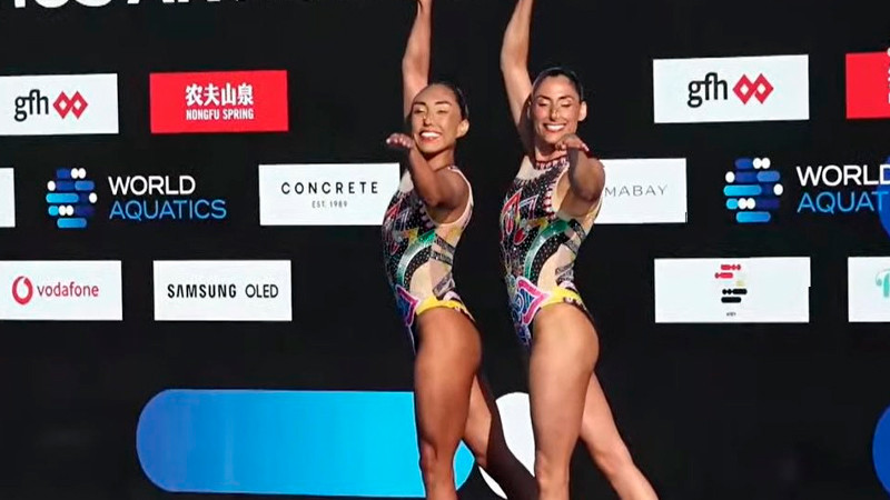 México obtiene segunda medalla de oro en Mundial de Natación Artística, en Egipto 