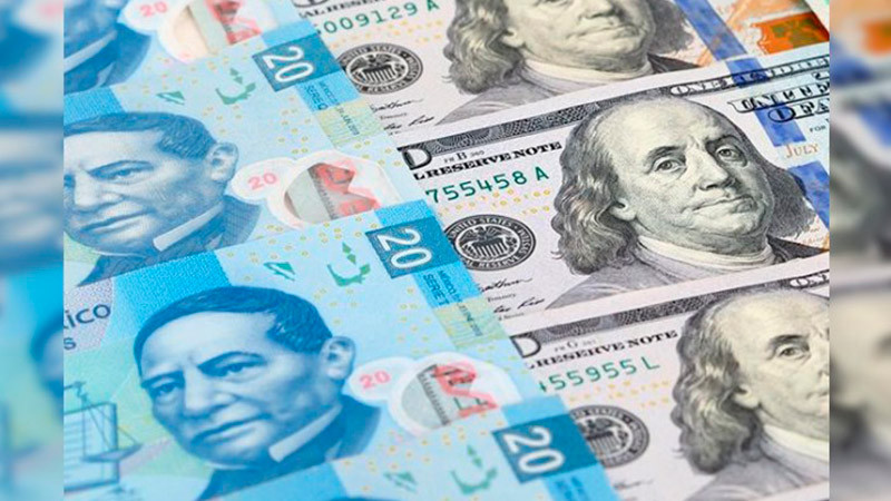 Peso mexicano alcanza su mejor nivel desde el 2016; cierra en 17.44 unidades 