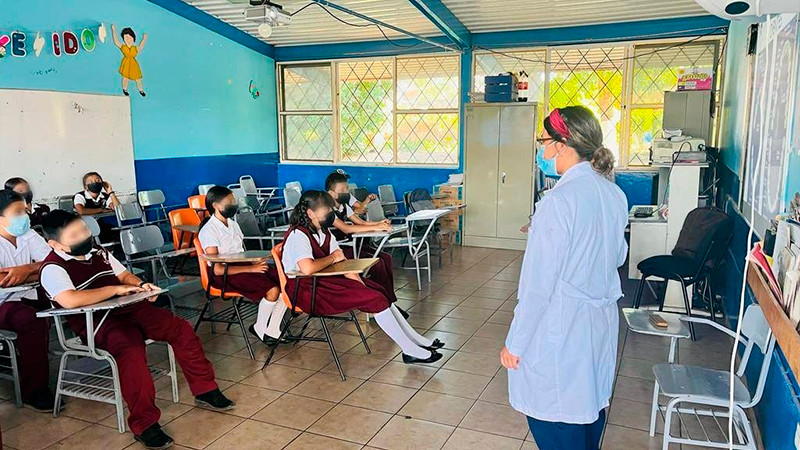 Lleva Salud Michoacán acciones de salud bucal a escuelas de Michoacán