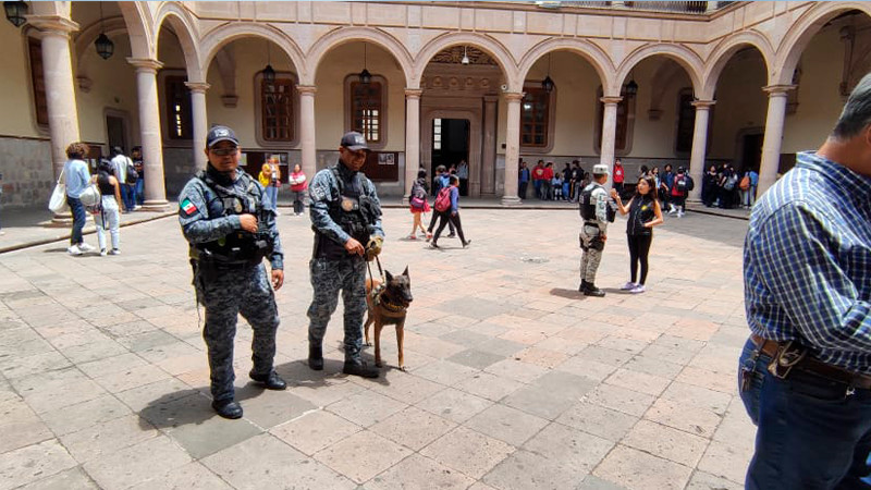 Nota informativa sobre operativo llevado a cabo en la Prepa 2  "Pascual Ortiz Rubio" 