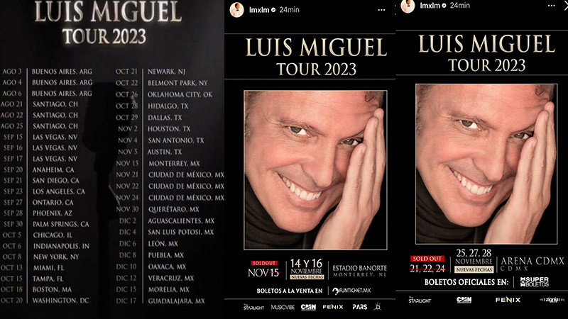 Luis Miguel anuncia nuevas fechas en México 