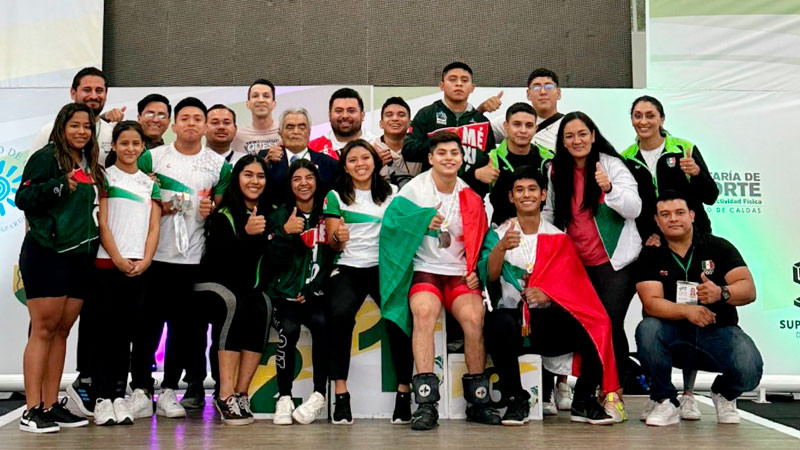 México brilla en Panamericano Sub-20 de Halterofilia con 33 medallas y segundo lugar en ambas ramas 