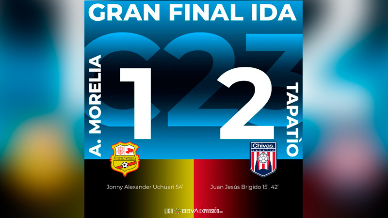 Tapatío saca ventaja en el partido de ida de la Final de la Liga de Expansión en el Estadio Morelos