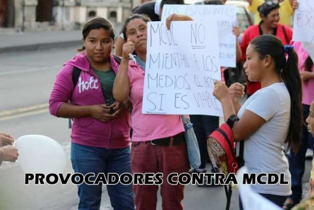 Provocadores se hicieron presentes durante marcha del Movimiento Ciudadano en Defensa de la Loma de Santa María - Foto 1 