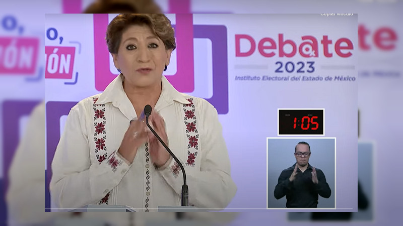 Rumbo a las elecciones Edomex: ¿Cuáles fueron las propuestas de Delfina Gómez en el segundo debate?