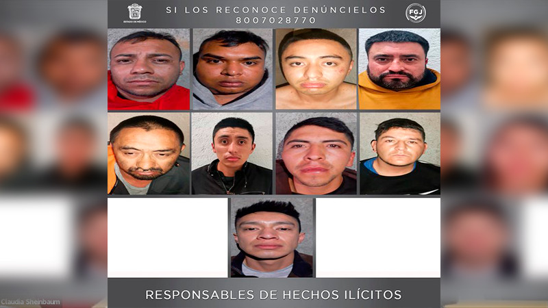 Sentencian a 140 años de prisión a nueve secuestradores de grupo delictivo de Michoacán 