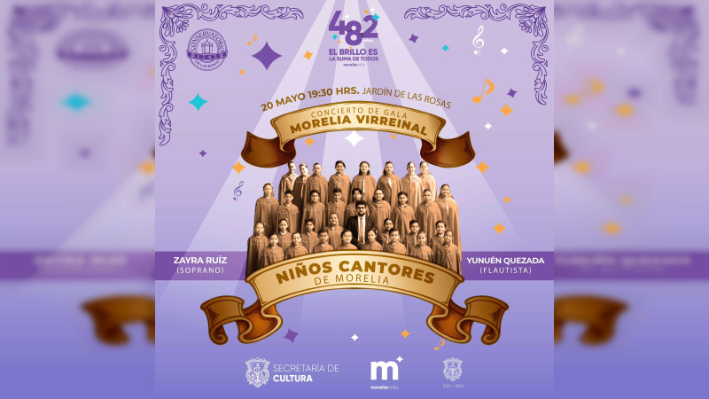 Con concierto en el Jardín de las Rosas, Morelia, vivirá experiencia virreinal 