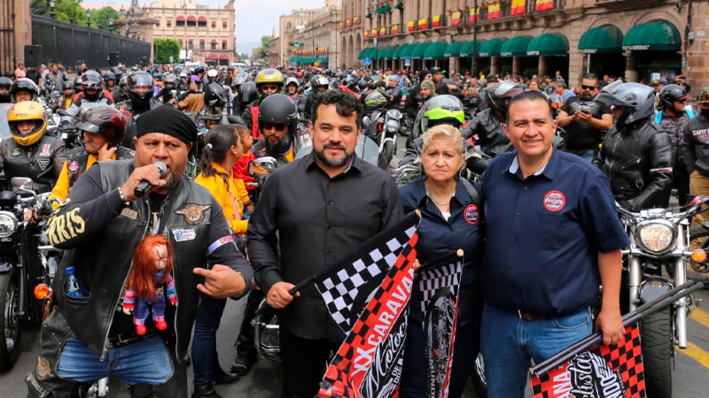 Coordinación de Comunicación reconoce labor de la Caravana Motociclista de Don Mundo para promover a Michoacán