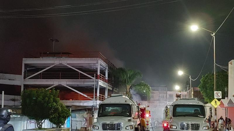 Gobierno de Morelia intervino y trabajó para controlar incendio en Mercado Independencia 
