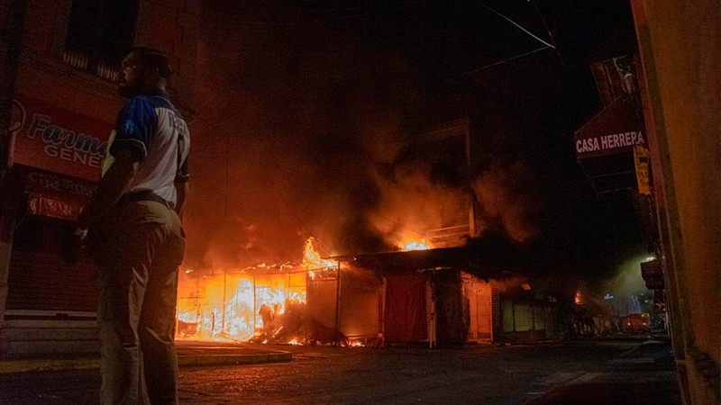 CEDH investiga incendio del Mercado Independencia de Morelia