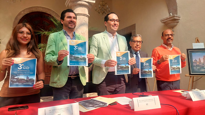 Anuncia Ayuntamiento de Morelia Tercer Festival del Centro Histórico 