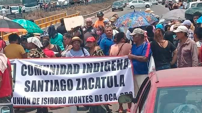 Líder comunal de Santiago Zacatula, Guerrero, se deslinda de bloqueo en la Siglo XXI  