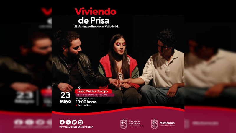 Invita Secum al musical Viviendo de Prisa, una historia de poliamor y bisexualidad 