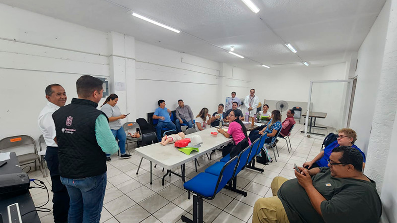 Salud Michoacán ha brindado más de 38 mil capacitaciones en emergencias de tránsito 