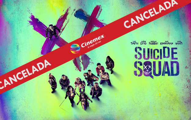 Cinemex no proyectará la película Escuadrón Suicida 
