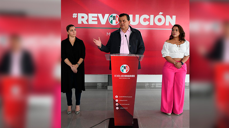 PRI Michoacán reitera el llamado de formar un frente contra el crimen en próximas elecciones 