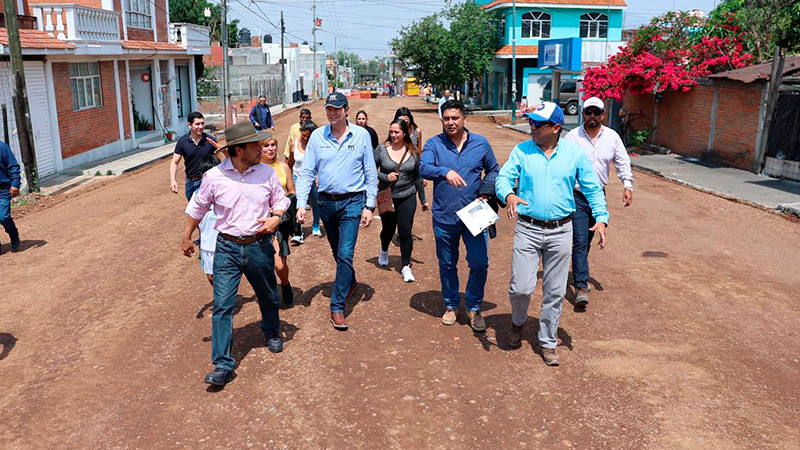 Gobierno Municipal interviene calles prioritarias en el Oriente de Morelia 