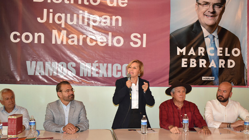 Confirma Blanca Piña arribo a Michoacán de Marcelo Ebrard este fin de semana