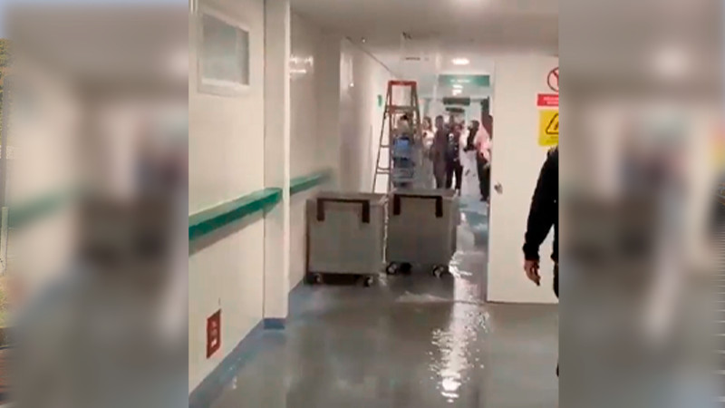 Nuevo hospital del IMSS en Cuautlancingo, Puebla se inunda tras fuertes lluvias  