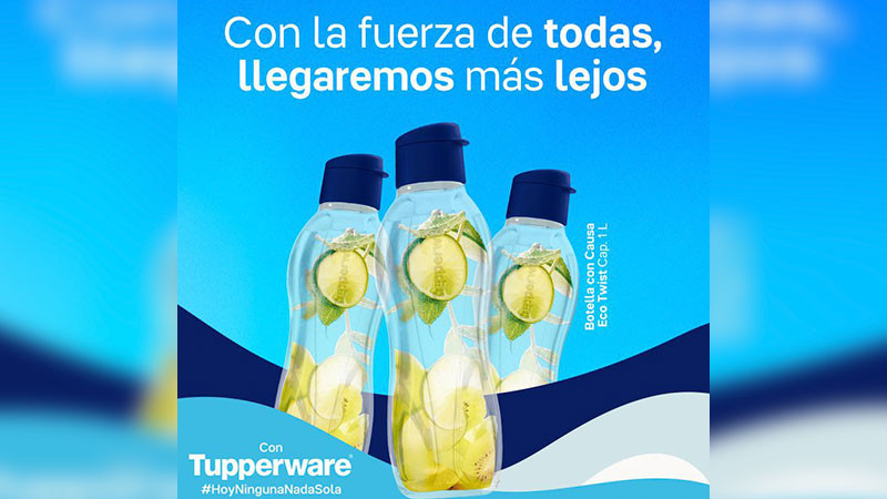 Tupperware lanza botella especial para apoyar a la Selección Mexicana de Natación Artística 