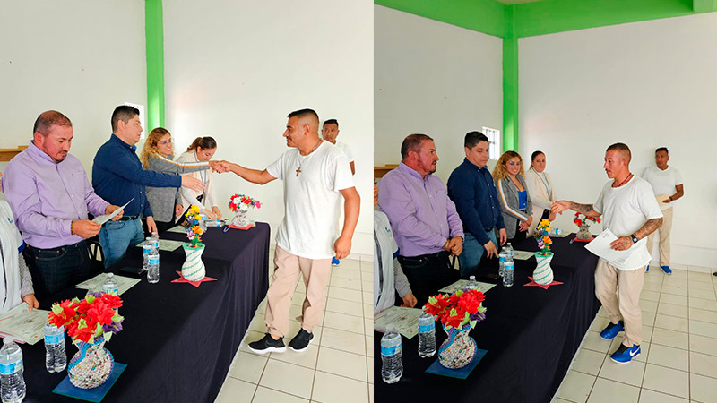 Facilita Sistema Penitenciario de Michoacán capacitación laboral a internos  