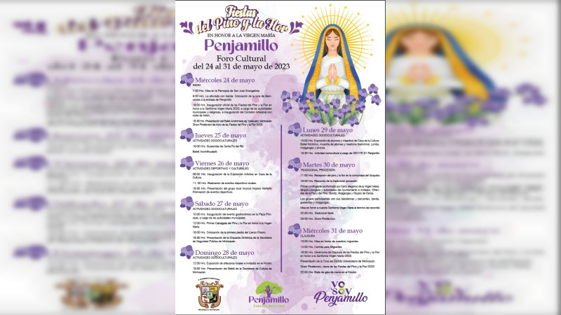 Sectur y Penjamillo invitan a disfrutar de su Fiesta del Pino y la Flor