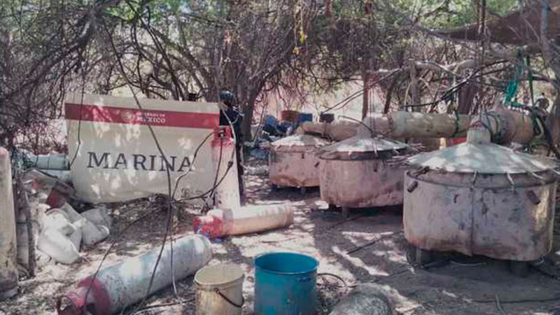 Marina desmanteló laboratorio clandestino en Culiacán, Sinaloa 