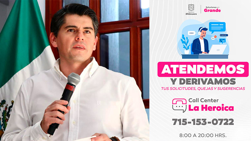 Atención directa entre ciudadanía y gobierno, gracias al Call Center instalado en Zitácuaro  