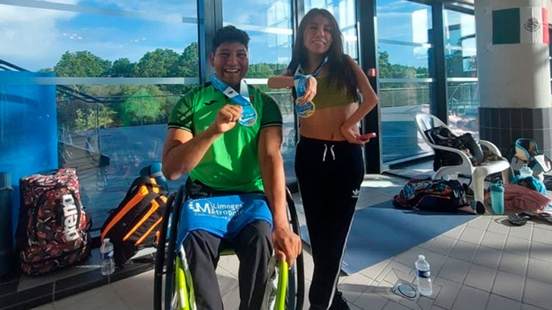 Fabiola, nadadora paralímpica mexicana destaca en Francia con récord de América 