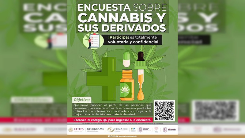 Participa Salud Michoacán en aplicación de encuesta sobre uso y consumo de cannabis