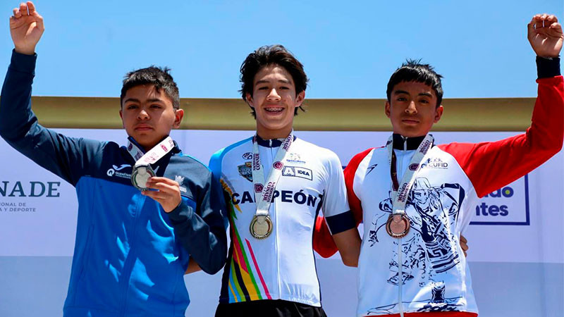 Conquista Michoacán bronce en ciclismo de ruta en Nacionales Conade 2023