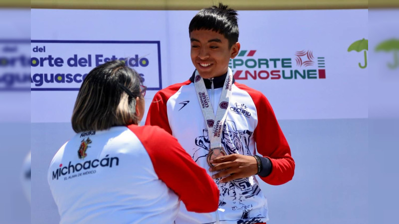 Conquista Michoacán bronce en ciclismo de ruta en Nacionales Conade 2023