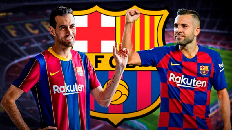 Sergio Busquets y Jordi Alba se despiden del Barcelona entre lagrimas y aplausos 