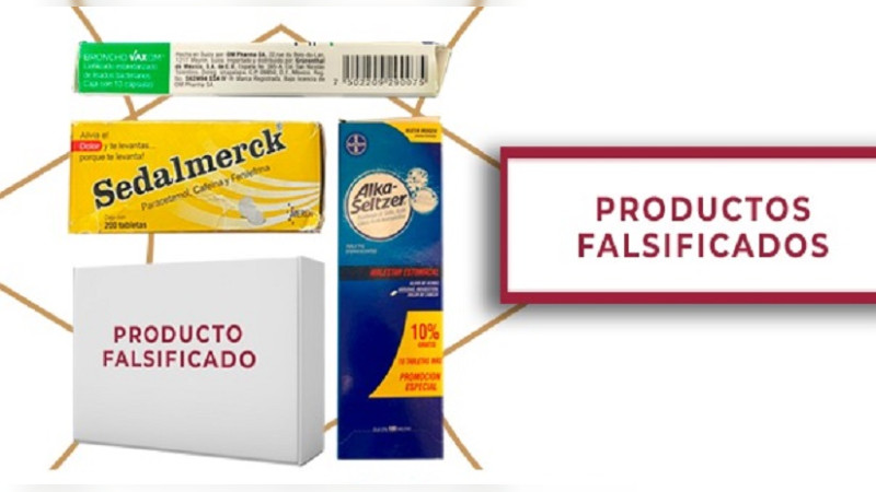 Alertan sobre falsificación de 4 medicamentos, entre ellos Alka Seltzer y Sedalmerck  