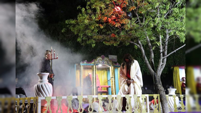 Éxito en las representaciones de Semana Santa en Cuitzeo   