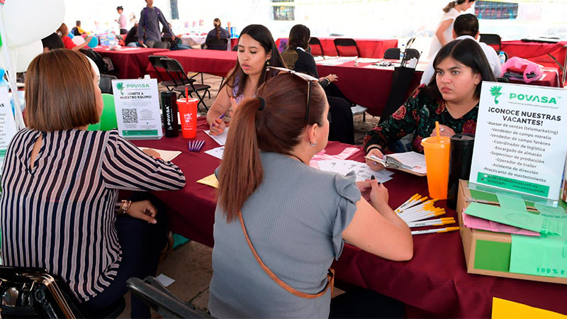 Ofrecerán más de 500 vacantes en feria de empleo en Morelia y Lagunillas