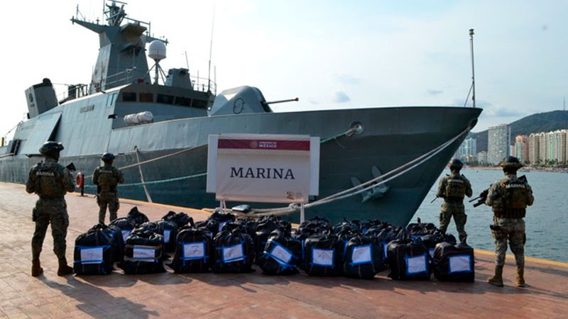 Marina asegura más de una tonelada de droga, en costas de Guerrero; detienen a 5 