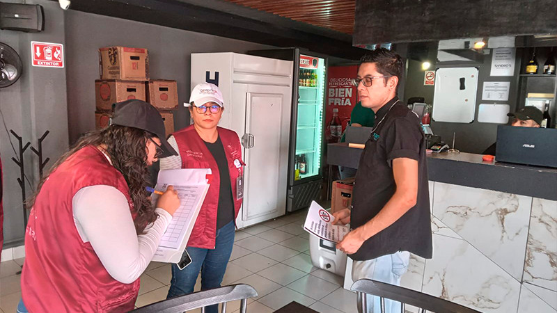 Salud Michoacán garantiza en Michoacán el cumplimiento de Ley para el Control del Tabaco