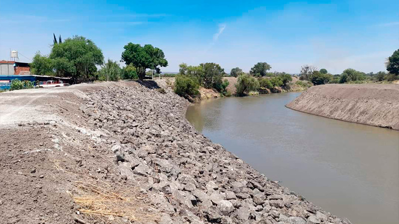 Participa Sader en rehabilitación del margen izquierdo del río Lerma
