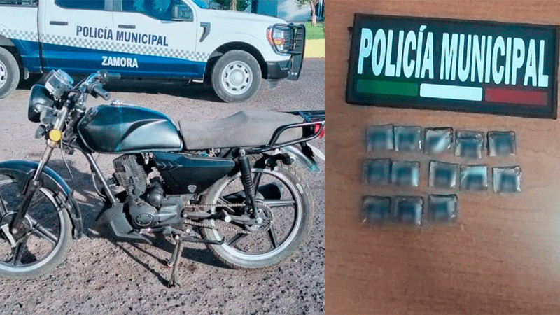 Detienen a un sujeto con droga en Zamora, Michoacán 
