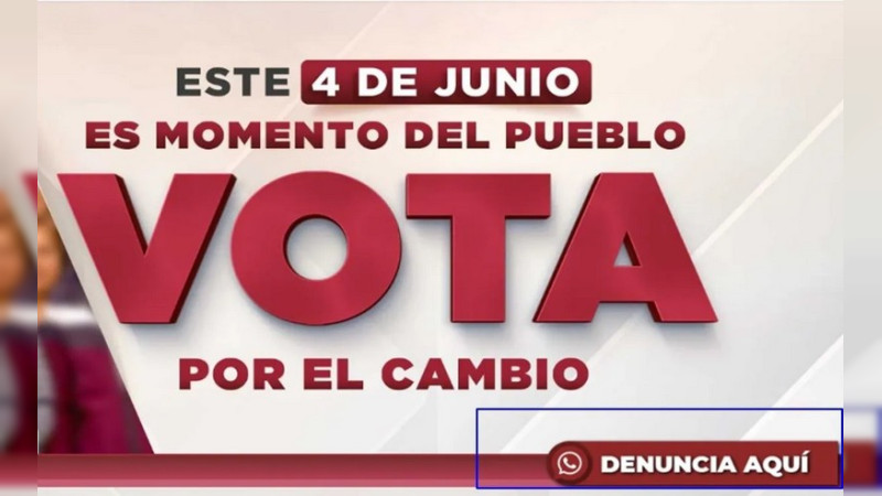Morena lanza página y “Whats” para denunciar compra de votos y extorsión el 4 de junio, en Edomex 
