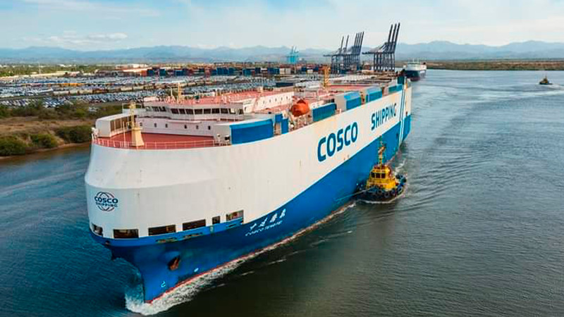 Puerto de Lázaro Cárdenas registra un incremento del 25% en carga automotriz y 30% en exportaciones 